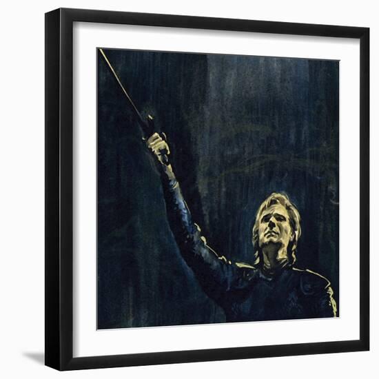 Wagner's Parsifal Was the Story of a Knight of the Holy Grail-null-Framed Giclee Print