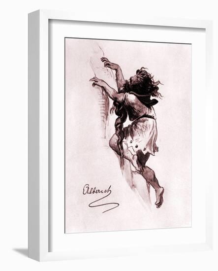 Wagner 's Rheingold: Alberich, Nibelung dwarf-Franz Seitz-Framed Giclee Print