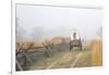 Wagon along the Oregon Trail at Whitman Mission, Walla Walla, Washington State-Brent Bergherm-Framed Photographic Print