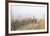 Wagon along the Oregon Trail at Whitman Mission, Walla Walla, Washington State-Brent Bergherm-Framed Photographic Print