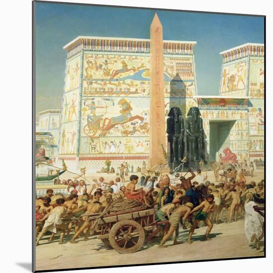 Wagon and Pylon, Detail from Israel in Egypt, 1867-Edward John Poynter-Mounted Giclee Print