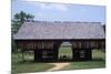 Wagon in a Cantilevered Barn, Cades Cove, Great Smoky Mountains National Park, Tennessee-null-Mounted Photographic Print