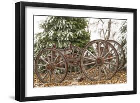 Wagon in Winter-Amanda Lee Smith-Framed Photographic Print