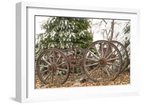 Wagon in Winter-Amanda Lee Smith-Framed Photographic Print