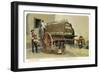 Wagon Loaded with Chianti Bottles-null-Framed Premium Giclee Print