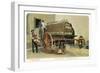 Wagon Loaded with Chianti Bottles-null-Framed Premium Giclee Print