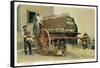 Wagon Loaded with Chianti Bottles-null-Framed Stretched Canvas