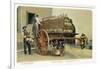 Wagon Loaded with Chianti Bottles-null-Framed Art Print