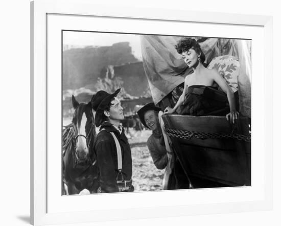 Wagon Master by John Ford with Ben Johnson, 1950-null-Framed Photo