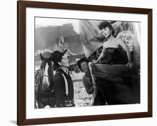 Wagon Master by John Ford with Ben Johnson, 1950-null-Framed Photo