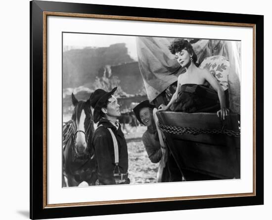 Wagon Master by John Ford with Ben Johnson, 1950-null-Framed Photo