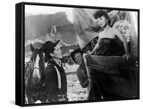 Wagon Master by John Ford with Ben Johnson, 1950-null-Framed Stretched Canvas