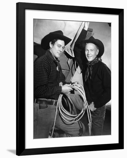 Wagon Master by John Ford with Ben Johnson, 1950-null-Framed Photo