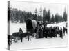 Wagon Party in Snow, 1935-Asahel Curtis-Stretched Canvas