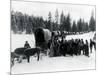 Wagon Party in Snow, 1935-Asahel Curtis-Mounted Giclee Print