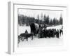 Wagon Party in Snow, 1935-Asahel Curtis-Framed Giclee Print