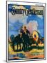 "Wagon Train," Country Gentleman Cover, March 1, 1926-R.W. Crowther-Mounted Giclee Print