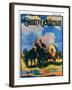 "Wagon Train," Country Gentleman Cover, March 1, 1926-R.W. Crowther-Framed Giclee Print
