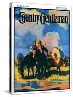 "Wagon Train," Country Gentleman Cover, March 1, 1926-R.W. Crowther-Stretched Canvas