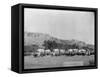 Wagon Train in the Black Hills-John C.H. Grabill-Framed Stretched Canvas