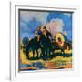 "Wagon Train,"March 1, 1926-R.W. Crowther-Framed Giclee Print