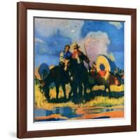 "Wagon Train,"March 1, 1926-R.W. Crowther-Framed Giclee Print