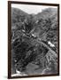 Wagon Train on Mountain Pass-null-Framed Photographic Print
