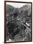 Wagon Train on Mountain Pass-null-Framed Photographic Print