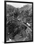 Wagon Train on Mountain Pass-null-Framed Photographic Print