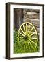 Wagon Wheel in Old Gold Town Barkersville, British Columbia, Canada-Michael DeFreitas-Framed Premium Photographic Print