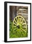 Wagon Wheel in Old Gold Town Barkersville, British Columbia, Canada-Michael DeFreitas-Framed Premium Photographic Print