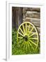 Wagon Wheel in Old Gold Town Barkersville, British Columbia, Canada-Michael DeFreitas-Framed Premium Photographic Print