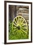 Wagon Wheel in Old Gold Town Barkersville, British Columbia, Canada-Michael DeFreitas-Framed Premium Photographic Print