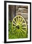 Wagon Wheel in Old Gold Town Barkersville, British Columbia, Canada-Michael DeFreitas-Framed Premium Photographic Print