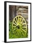 Wagon Wheel in Old Gold Town Barkersville, British Columbia, Canada-Michael DeFreitas-Framed Photographic Print