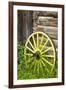 Wagon Wheel in Old Gold Town Barkersville, British Columbia, Canada-Michael DeFreitas-Framed Photographic Print