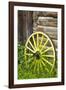 Wagon Wheel in Old Gold Town Barkersville, British Columbia, Canada-Michael DeFreitas-Framed Photographic Print