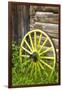 Wagon Wheel in Old Gold Town Barkersville, British Columbia, Canada-Michael DeFreitas-Framed Photographic Print