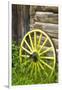 Wagon Wheel in Old Gold Town Barkersville, British Columbia, Canada-Michael DeFreitas-Framed Premium Photographic Print