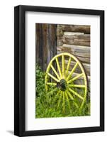 Wagon Wheel in Old Gold Town Barkersville, British Columbia, Canada-Michael DeFreitas-Framed Photographic Print