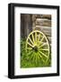 Wagon Wheel in Old Gold Town Barkersville, British Columbia, Canada-Michael DeFreitas-Framed Photographic Print