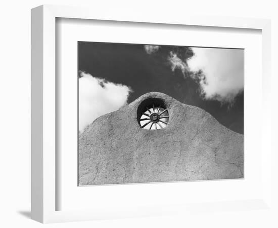 Wagon Wheel Set in Adobe House-Russell Lee-Framed Photographic Print