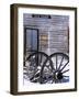 Wagon Wheels at Elkhorn Ghost Town, Montana, USA-Chuck Haney-Framed Photographic Print