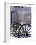 Wagon Wheels at Elkhorn Ghost Town, Montana, USA-Chuck Haney-Framed Photographic Print