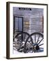 Wagon Wheels at Elkhorn Ghost Town, Montana, USA-Chuck Haney-Framed Photographic Print