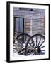 Wagon Wheels at Elkhorn Ghost Town, Montana, USA-Chuck Haney-Framed Photographic Print