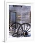 Wagon Wheels at Elkhorn Ghost Town, Montana, USA-Chuck Haney-Framed Photographic Print