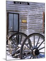 Wagon Wheels at Elkhorn Ghost Town, Montana, USA-Chuck Haney-Mounted Photographic Print