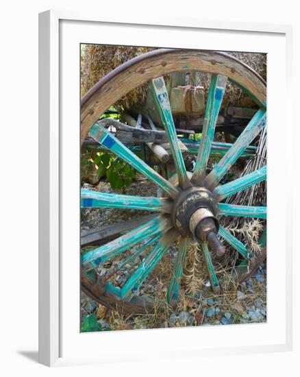 Wagon Wheels in Colorful Blues, Turkey-Darrell Gulin-Framed Photographic Print