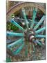 Wagon Wheels in Colorful Blues, Turkey-Darrell Gulin-Mounted Photographic Print